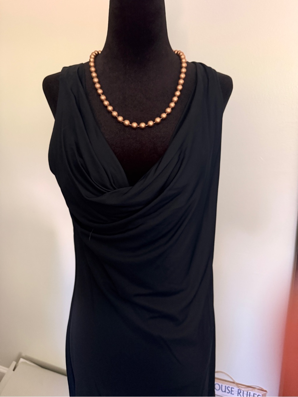 La Perla Black Draped Cowl Neck Sleeveless Camisole with pants Set